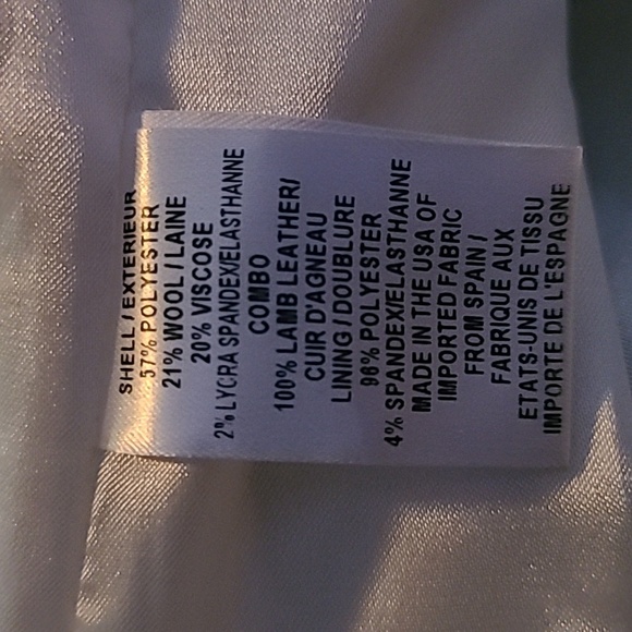 Milly New York Black White Lamb Leather Colorblock Sleeveless Mini Dress Size 8 - Picture 10 of 10